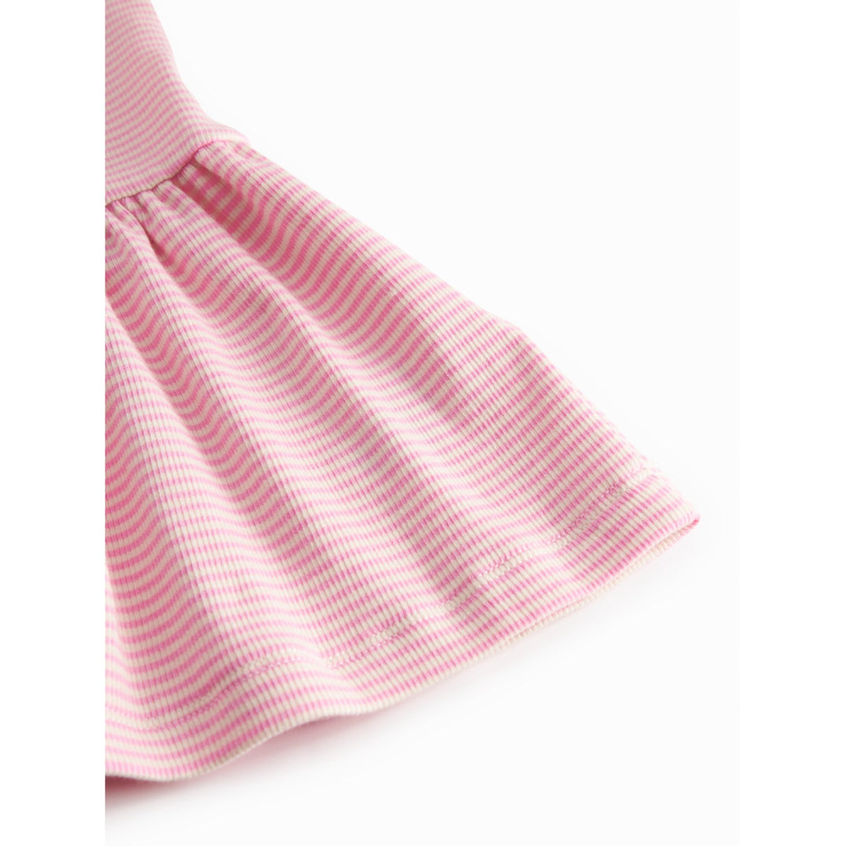 MarMar Modal Fine Rib Pink Stripe Diro Dress