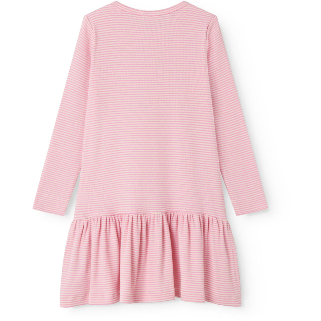 MarMar Modal Fine Rib Pink Stripe Diro Dress