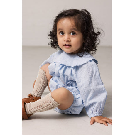 MarMar Fine Dobby Windy Blue Ritana Onesie