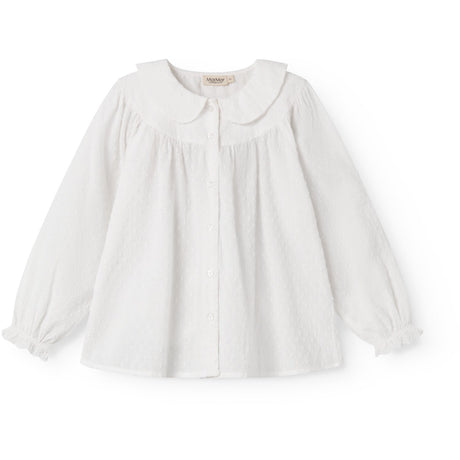 MarMar Fine Dobby White Trissy Blouse