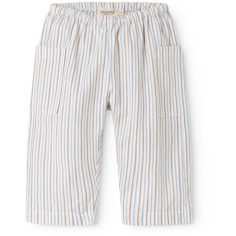 MarMar Cotton Blue Iris Stripe Panto Pants