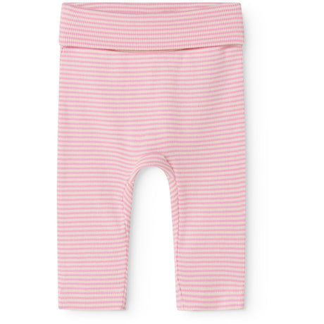 MarMar Newborn Modal Fine Rib Pink Stripe Piva Pants