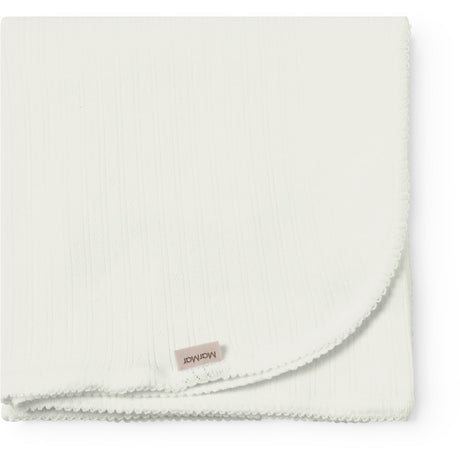 MarMar Newborn Modal Pointelle Gentle White Alida Blanket