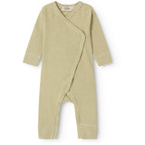 MarMar Newborn Modal Fine Rib Olive Stripe Rikke Onesie