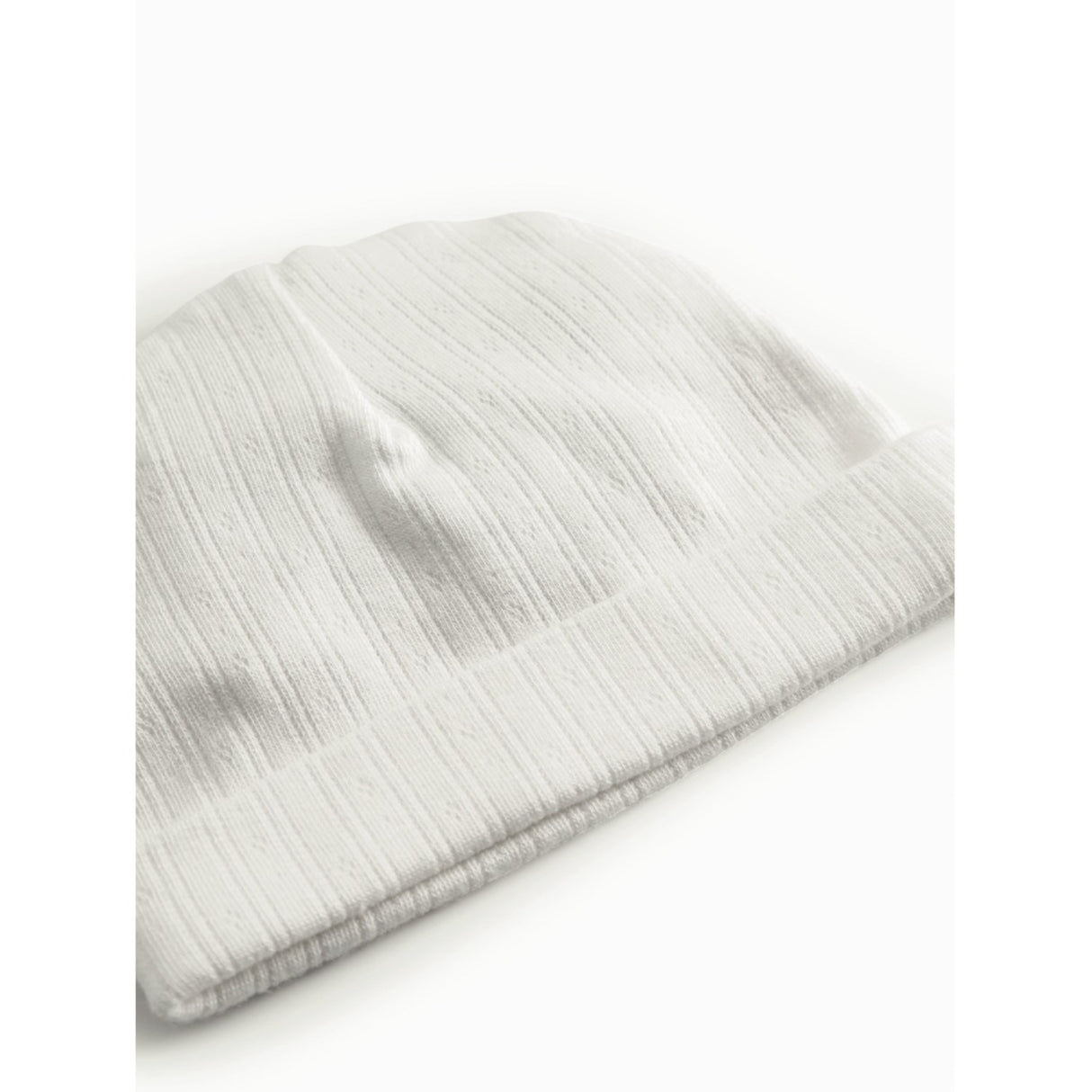 MarMar Newborn Modal Pointelle Gentle White Aiko Hat