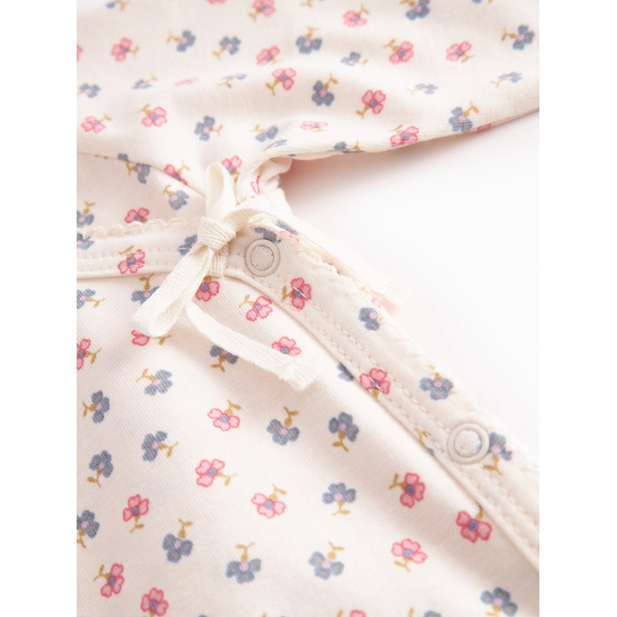 MarMar Newborn Modal Smooth Print Mini Flower Rula Onesie