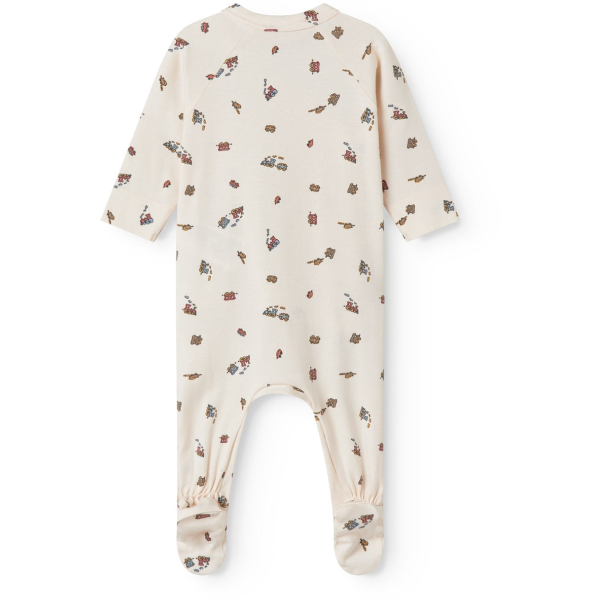 MarMar Newborn Modal Smooth Print Trains Rubello Onesie