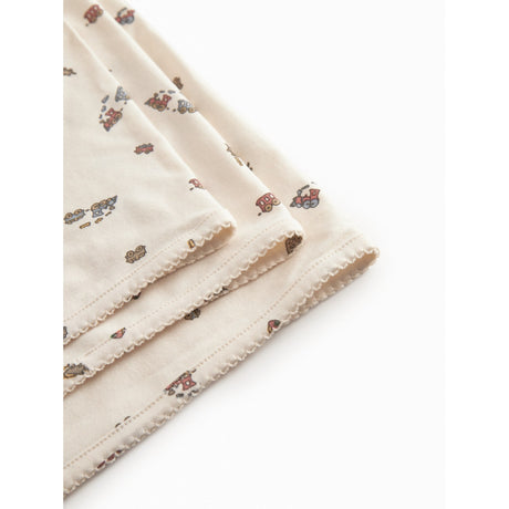 MarMar Newborn Modal Smooth Print Trains Alida Blanket