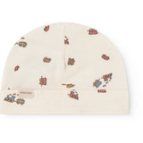 MarMar Newborn Modal Smooth Print Trains Aiko Hat
