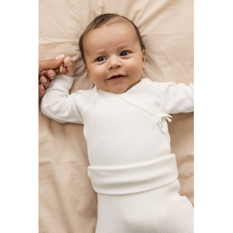 MarMar Newborn Modal Pointelle Gentle White Piva Pants