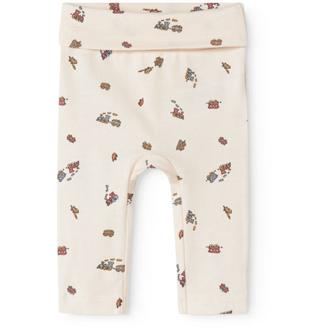 MarMar Newborn Modal Smooth Print Trains Piva Pants