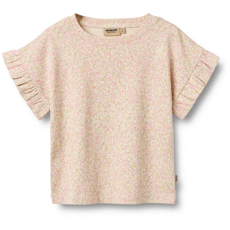 Wheat Coral Flowers Set T-shirt & Shorts Ally