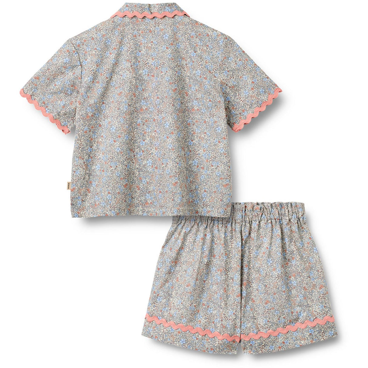 Wheat Air Blue Flowers Set Shirt S/S & Shorts Vilma