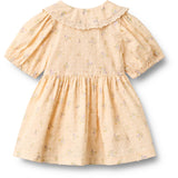 Wheat Barely Apricot Flowers Dress S/S Adele