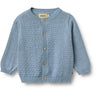Wheat Faded Denim Knit Cardigan Bjørn