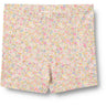 Wheat Blush Flower Meadow Bike Shorts Anne