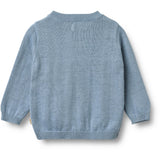 Wheat Faded Denim Knit Cardigan Bjørn