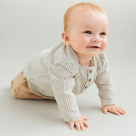 Wheat Dark Blue Stripe Shirt Bjørk