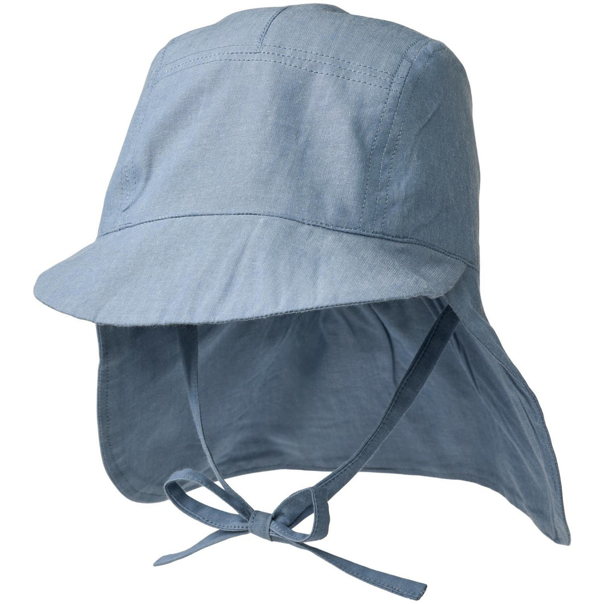 Wheat Blue Chambrey Sun Hat Woven Tonga