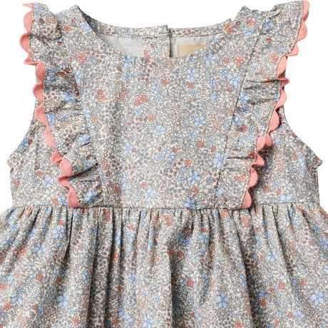 Wheat Air Blue Flowers Body Dress Sofia