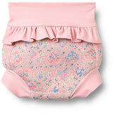 Wheat Pink Heart Flowers Neoprene Swim Pants Rita