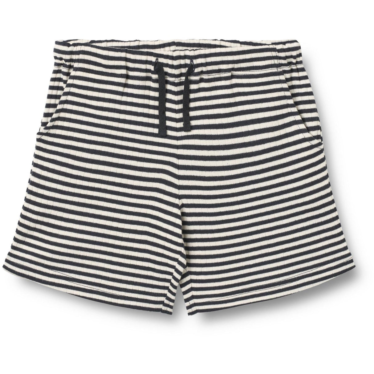 Wheat Navy Rib Stripe Jersey Shorts Kalle