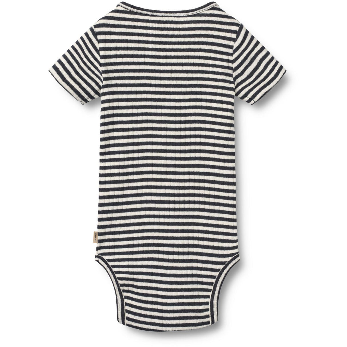 Wheat Navy Rib Stripe Body S/S Edvald