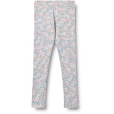 Wheat Powder Blue Flowers Jersey Leggings Jules