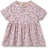 Wheat Pink Blue Flowers Jersey Dress Anna