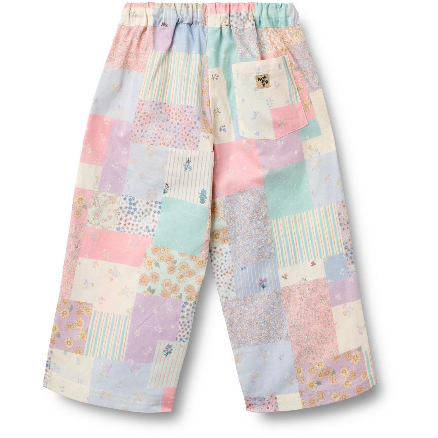 Buy Wheat Patchwork Flowers Pants Sasha | Luksusbaby