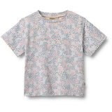 Wheat Powder Blue Flowers T-shirt S/S Ella