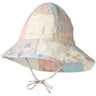 Wheat Patchwork Flowers Sunhat Chloe