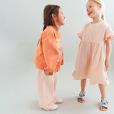 Wheat Powder Hearts Dress Lace Thit