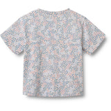 Wheat Powder Blue Flowers T-shirt S/S Ella