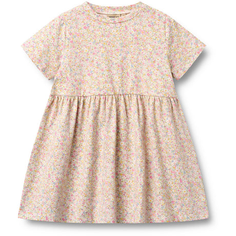 Wheat Blush Flower Meadow Jersey Dress Anna