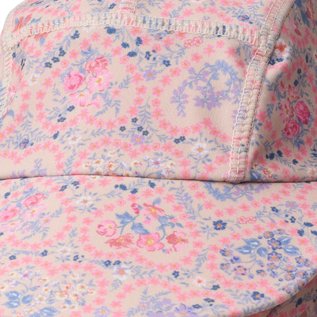 Wheat Pink Heart Flowers UV Sun Hat Tonga