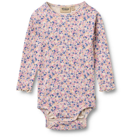 Wheat Pink Blue Flowers Body L/S Rie