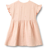 Wheat Powder Hearts Dress Lace Thit