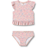 Wheat Pink Heart Flowers Swim Set 2-piece Alma