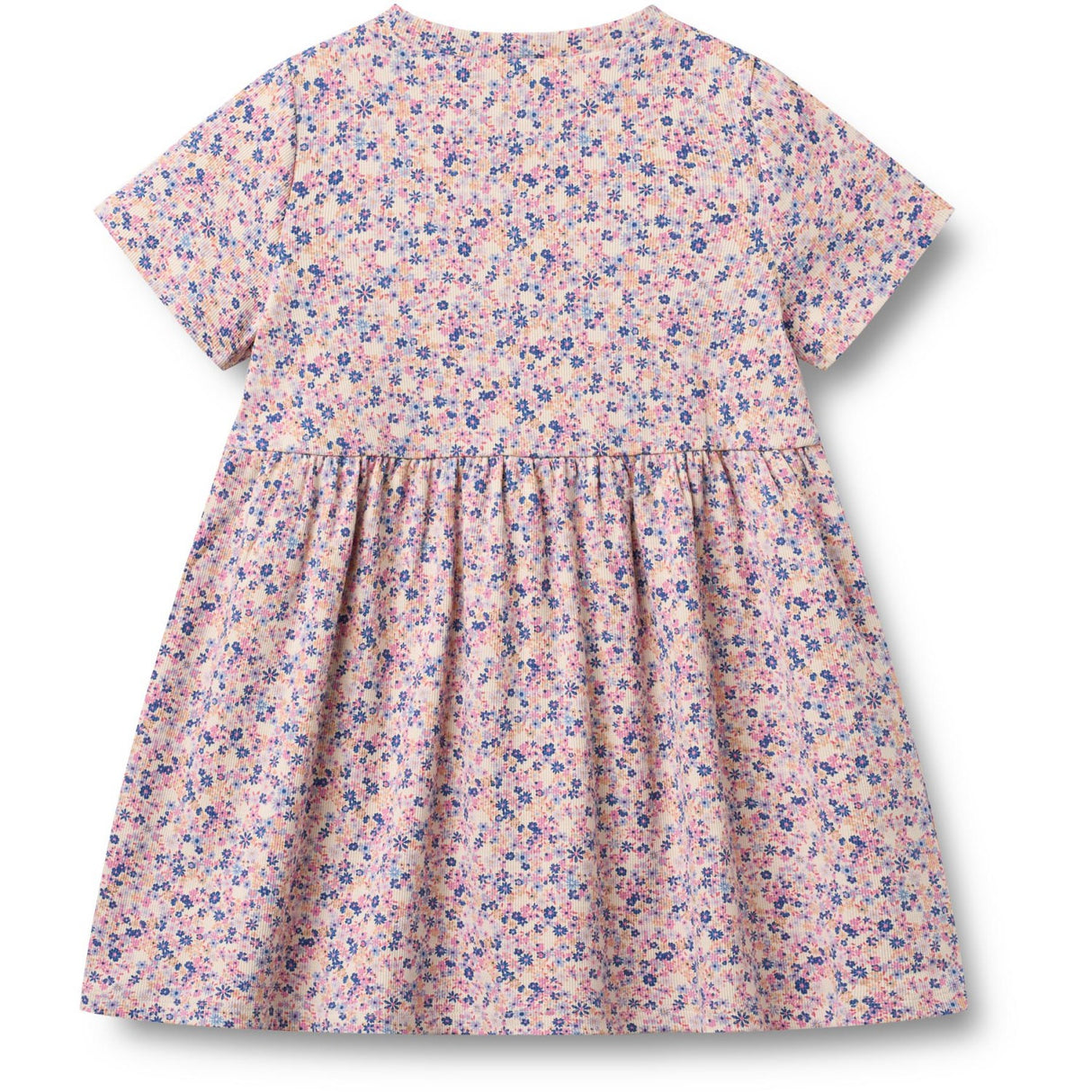 Wheat Pink Blue Flowers Jersey Dress Anna