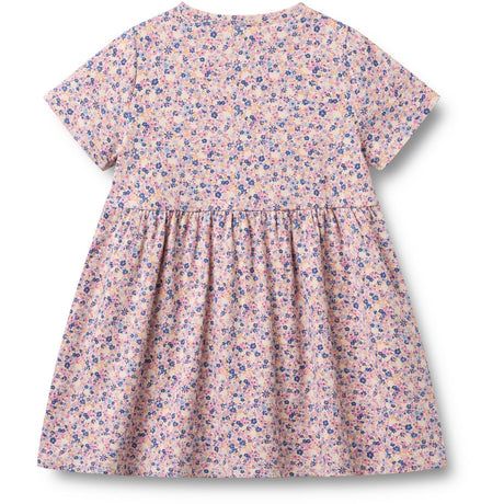 Wheat Pink Blue Flowers Jersey Dress Anna