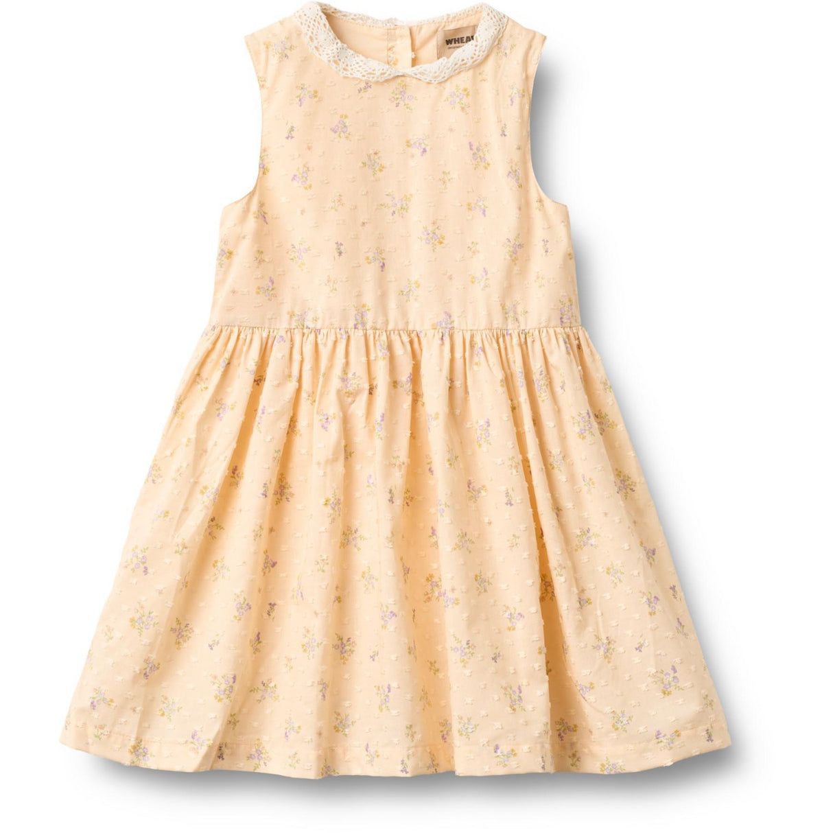 Wheat Barely Apricot Flowers Dress Elma