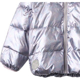 Wheat Silver Sky Flower Lightweight Puffer Jacket Ullu
