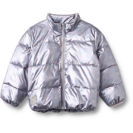 Wheat Silver Sky Flower Lightweight Puffer Jacket Ullu