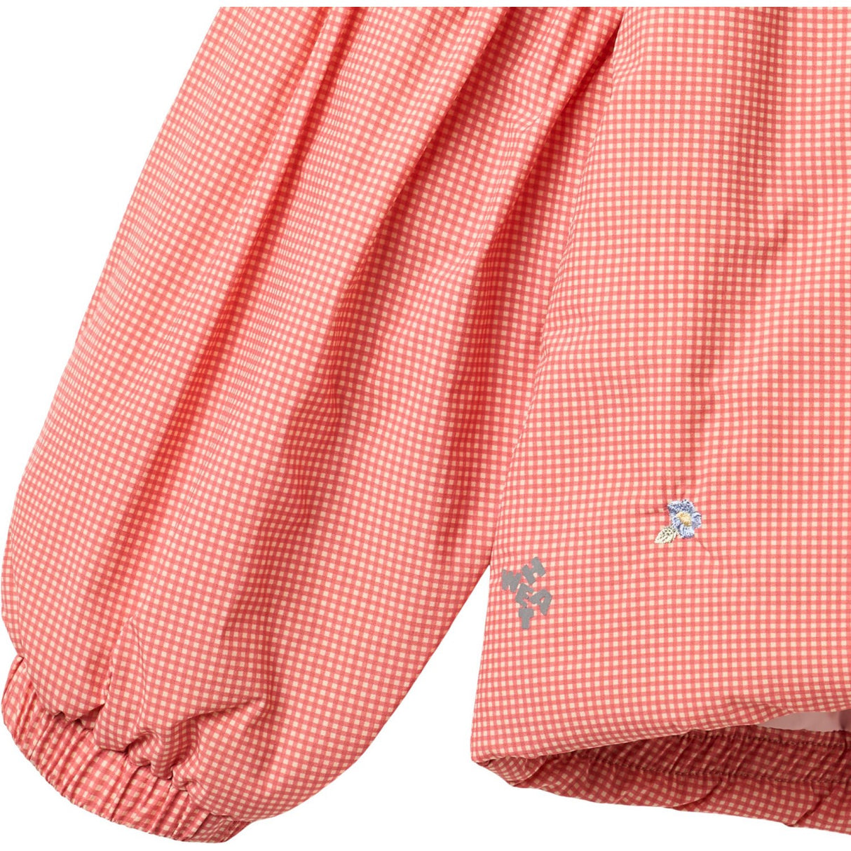 Wheat Red Check Lightweight Puffer Jacket Sola