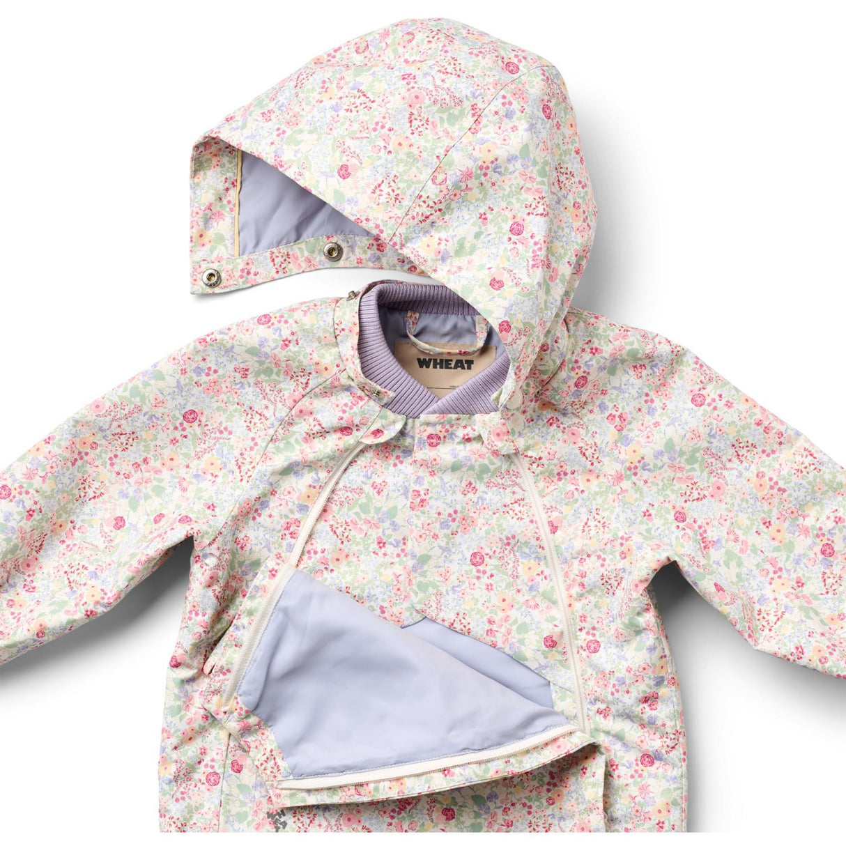 Wheat Cool Sky Flowers Jacket Sveo