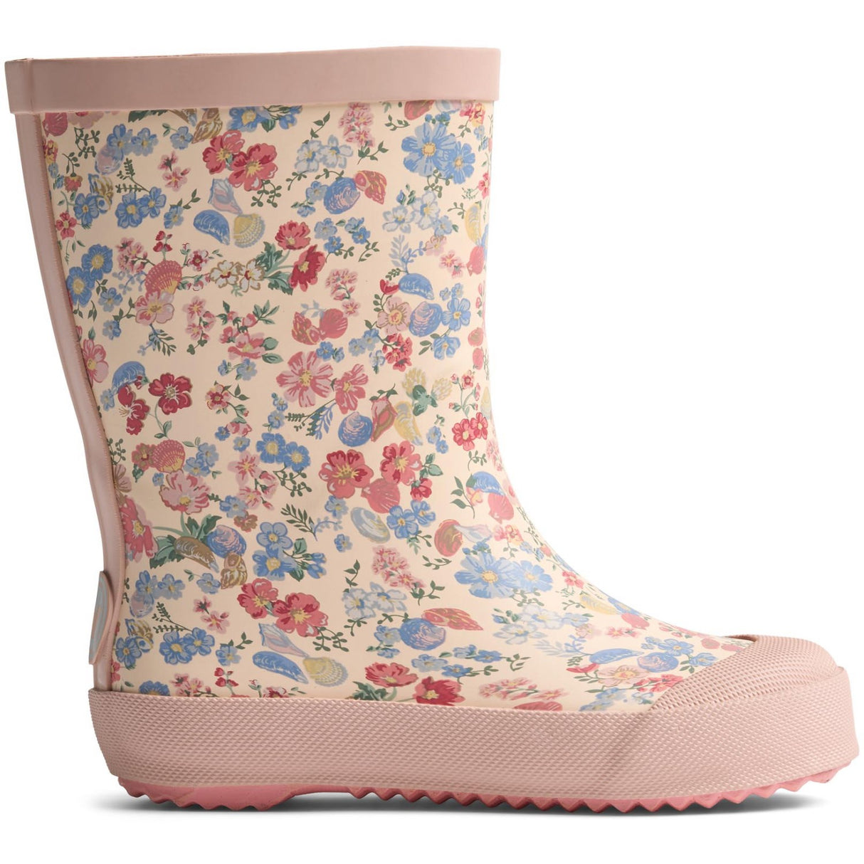 Wheat Flowers And Seashells Rubber Boot Muddy