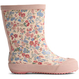 Wheat Flowers And Seashells Rubber Boot Muddy