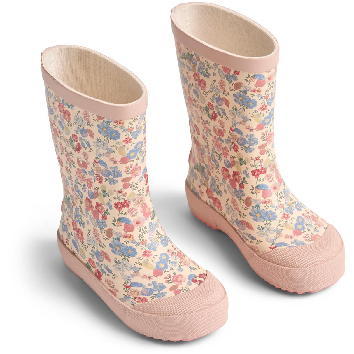Wheat Flowers And Seashells Rubber Boot Muddy