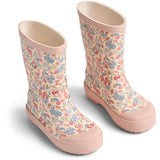 Wheat Flowers And Seashells Rubber Boot Muddy